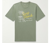 Surf Shack T-Shirt aus Flammgarn-Jersey aus Baumwolle mit Print