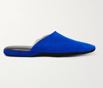 Slippers aus Veloursleder