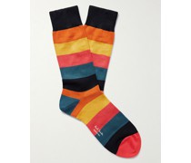 Gestreifte Socken aus einer Biobaumwollmischung