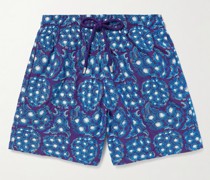 Mistral Straight-Length Mid-Length Embroidered Swim Shorts