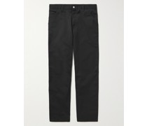 Gerade geschnittene Hose aus Twill