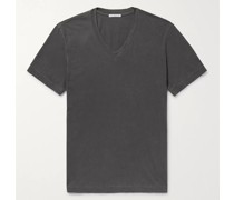 T-Shirt aus gekämmtem Baumwoll-Jersey mit schmaler Passform