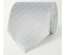 Pickwick Krawatte aus Seiden-Jacquard mit Punkten, 8,5 cm