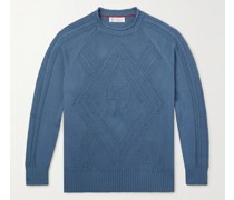 Pullover aus Baumwolle mit Argyle-Muster