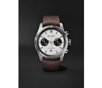 ALT1-C White-Black Automatic Chronograph 43mm Stainless Steel and Leather Watch, Ref. No. ALT1-C/WH-BK