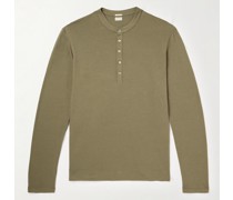 Henley Shirt aus einer Baumwoll-Kaschmirmischung
