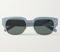 CD Diamond C1U Sonnenbrille mit D-Rahmen aus Azetat in Schildpattoptik und silberfarbenen Details