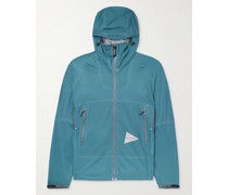 Kapuzenjacke aus Ripstop mit Logoprint