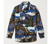 Hemd aus Baumwollflanell mit Print