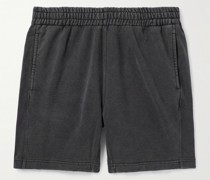 Gerade geschnittene Shorts aus Baumwoll-Jersey