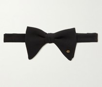 Pre-Tied Logo-Embellished Silk Crepe de Chine Bow Tie