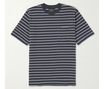 Gestreiftes T-Shirt aus Baumwoll-Jersey