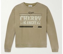 American Garments Sweatshirt aus Baumwoll-Jersey mit Logoprint