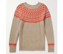 Strangers in Space Pullover aus Wolle mit Fair-Isle-Muster