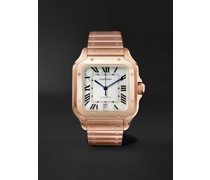 Santos Automatic 39.8mm 18-Karat Pink Gold Interchangeable Alligator Watch, Ref. No. WGSA0007