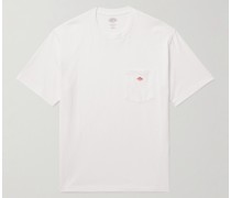 T-Shirt aus Jersey aus einer Baumwollmischung mit Logoapplikation