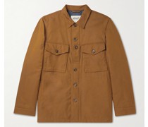 Organic Cotton-Blend Twill Shirt Jacket
