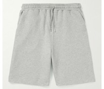 Shorts aus Biobaumwoll-Jersey mit Kordelzugbund und weitem Bein