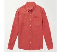 Ivy Hemd aus Leinen mit Button-Down-Kragen