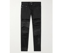 Scab Skinny Jeans in Distressed-Optik