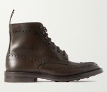 Stow Stiefel aus Leder mit Lochverzierungen