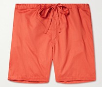 House Pyjama-Shorts aus besonders feiner Baumwolle mit Kordelzug