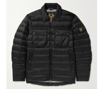 Tour Logo-Appliquéd Quilted Shell Down Jacket