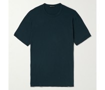 Elevated Lotus T-Shirt aus Baumwoll-Jersey in Stückfärbung