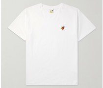 Ally Bo T-Shirt aus upgecyceltem Biobaumwoll-Jersey mit Logostickerei