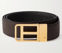 Wendbarer Gürtel aus vollnarbigem Leder, 3,5 cm