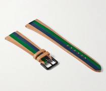 Ivy Uhrenarmband aus Leder mit Streifen