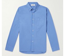 Hemd aus Baumwoll-Oxford mit Button-Down-Kragen