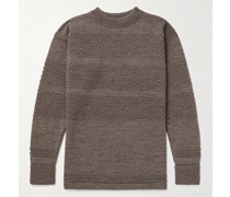 Pullover aus strukturierter Schurwolle