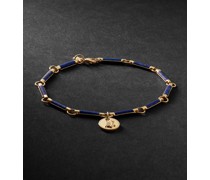18-Karat Gold Lapis Lazuli Bracelet