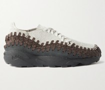 Air Footscape Sneakers aus geflochtenem Webband und Veloursleder