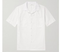 Hemd aus Baumwoll-Oxford mit Reverskragen in Stückfärbung