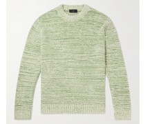 Pullover aus Bouclé aus einer Baumwollmischung