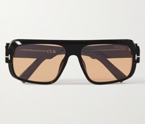 Turner Sonnenbrille mit eckigem Rahmen aus Azetat