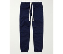 Gym schmal zulaufende Hose aus Stretch-Baumwoll-Twill mit Kordelzugbund