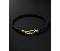 Life Armband aus Kordel und Gold