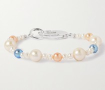XL Pebbles Perlenarmband aus Silber