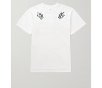 Mehrlagiges T-Shirt aus Baumwoll-Jersey mit Print