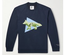 + Maison Kitsuné Sweatshirt aus Jersey aus einer Baumwollmischung mit Logoprint