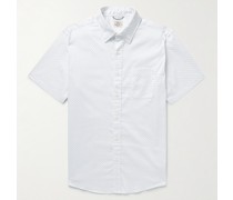 Movement Button-Down Collar Printed Stretch Supima Cotton-Blend Shirt
