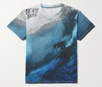 Beach Boys T-Shirt aus bedrucktem Baumwoll-Jersey in Distressed-Optik