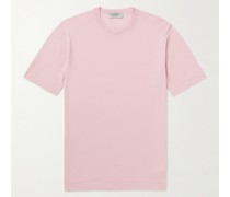 Lorca schmal geschnittenes T-Shirt aus Strick aus Sea-Island-Baumwolle
