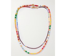 A Walk In The Park Set of Two Gold-Tone Beaded Necklaces