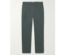 Cotton and Linen-Blend Twill Chinos