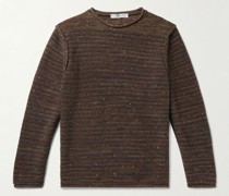 Striped Donegal Merino Wool and Cashmere-Blend Sweater