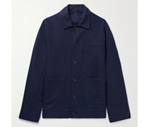 Doppelseitige Hemdjacke aus Wollflanell